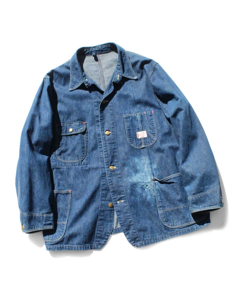 【Workmaster】ヴィンテージ カバーオール デニム ジャケット【1940's-】Vintage Denim Coverall Chore  Jacket