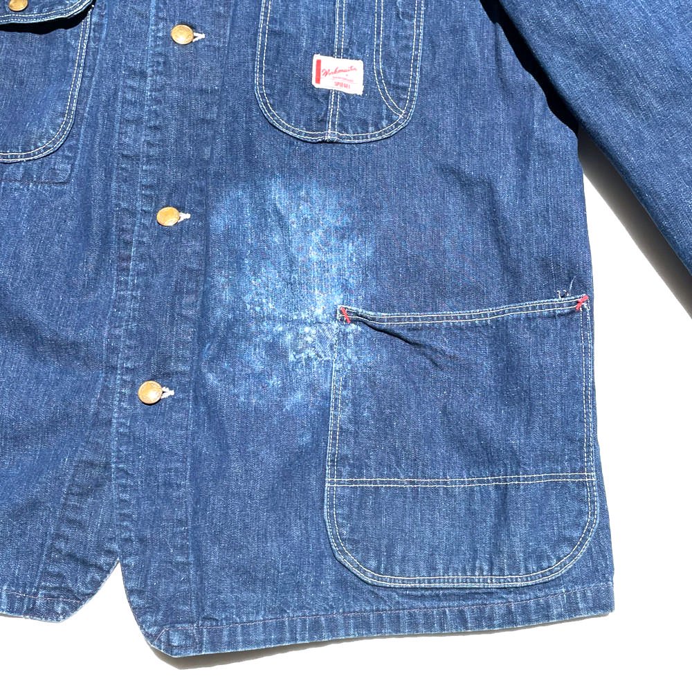 【Workmaster】ヴィンテージ カバーオール デニム ジャケット【1940's-】Vintage Denim Coverall Chore  Jacket