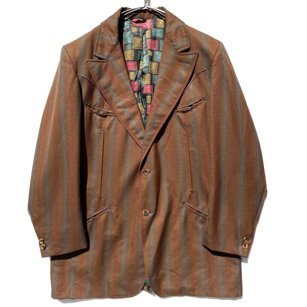 Earl E Cormer】ヴィンテージ テーラード ウエスタンジャケット【1970's-】Vintage Tailored Jacket 古着  通販 ヴィンテージ古着屋 RUMHOLE beruf Online Store 公式通販サイト