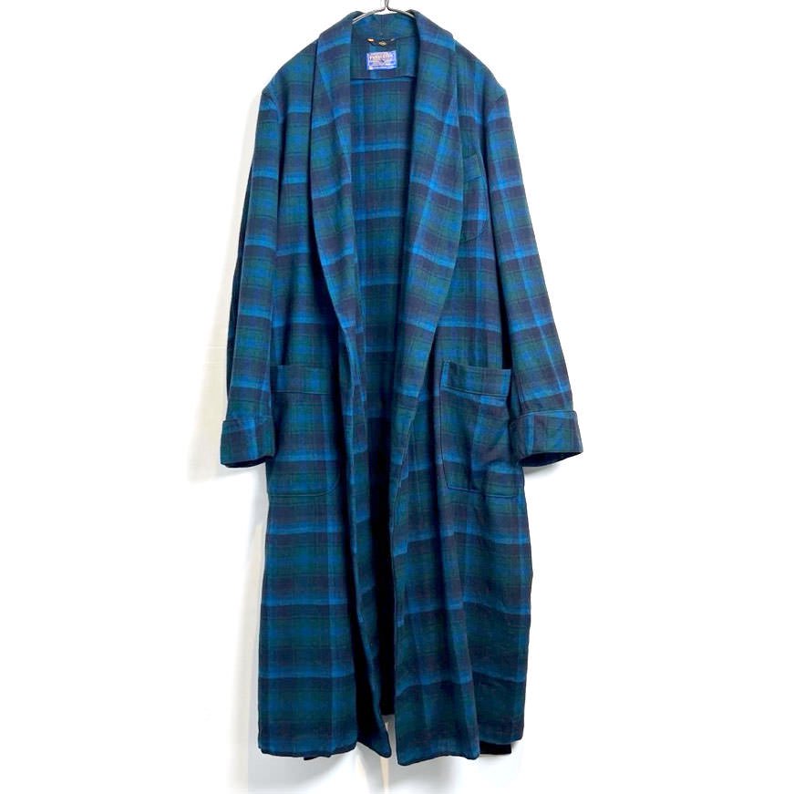 ペンドルトン【PENDLETON】ヴィンテージ オンブレチェック ウールガウン【1960's-】Vintage Wool Robe