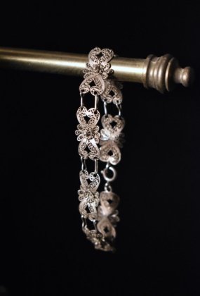  Ρvintage filigree silver bracelet ơ եꥰ꡼ С ֥쥹å 