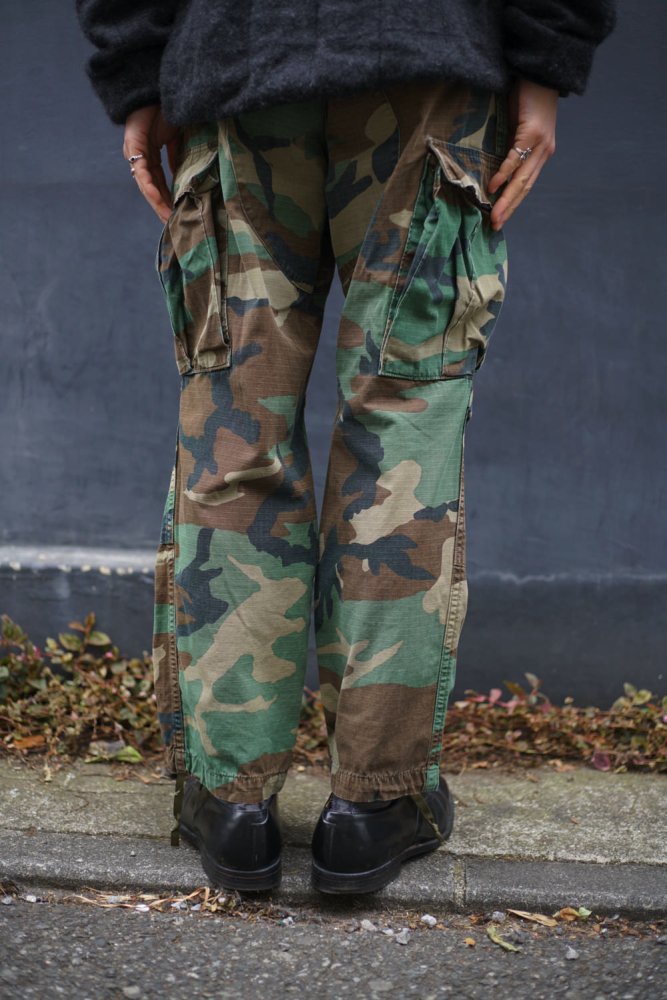 【U.S ARMY】ヴィンテージ ウッドランドカモ カーゴパンツ リップストップ【1985's】Vintage Military Field  Pants W-30