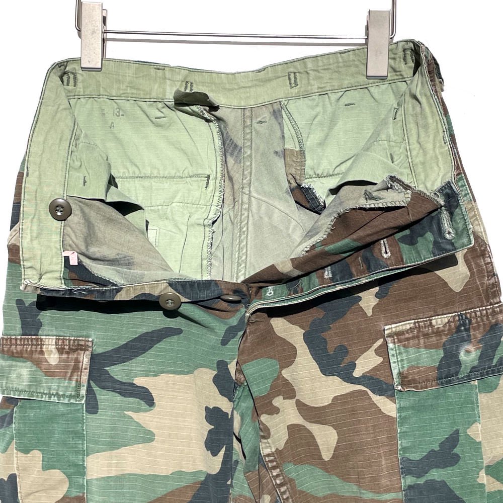 【U.S ARMY】ヴィンテージ ウッドランドカモ カーゴパンツ リップストップ【1985's】Vintage Military Field  Pants W-30