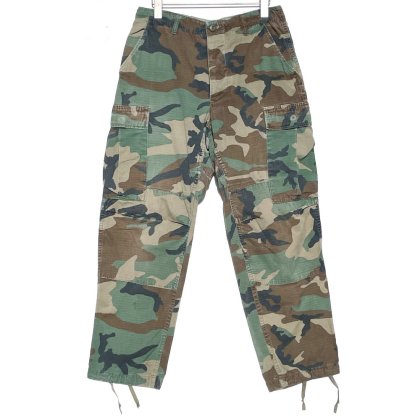 古着 通販　【U.S ARMY】ヴィンテージ ウッドランドカモ カーゴパンツ リップストップ【1985's】Vintage Military Field Pants W-30