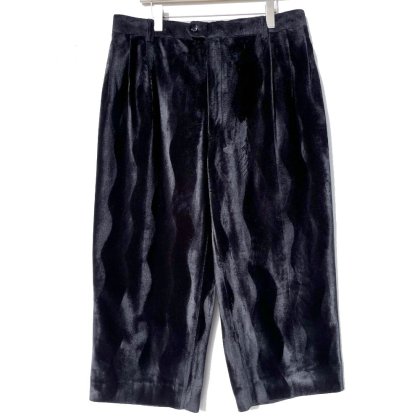  ΡJ.Vۥơ 3å ٥٥å 磻ɥȥ饦1990's-Vintage Velvet 3-Tuck Trousers W-37