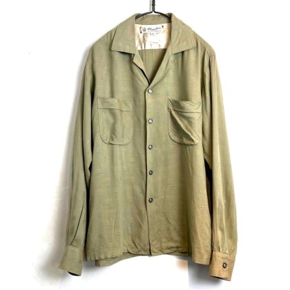  ΡChandlersۥơ ץ󥫥顼 졼󥷥ġ1960's-Vintage Loop Collar Rayon Shirt