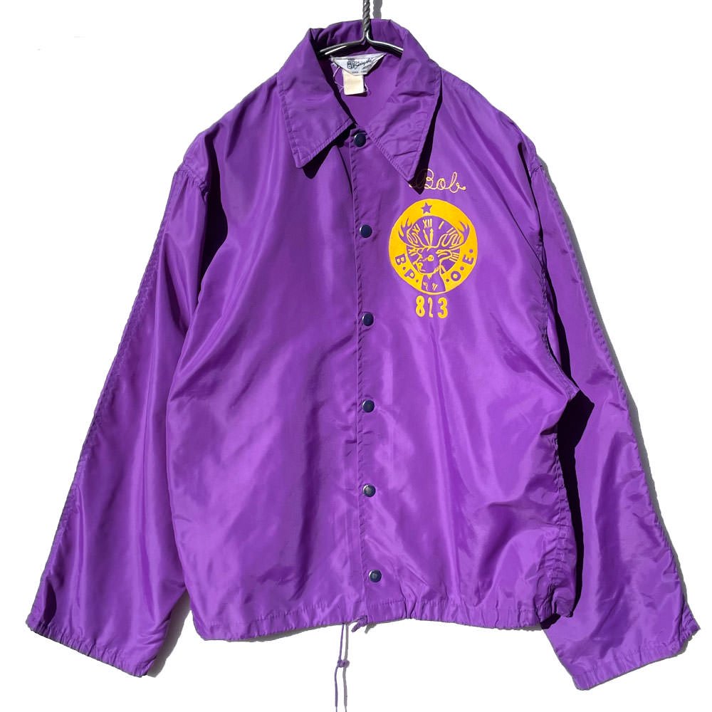 【B.P.O.E Elks】ヴィンテージ フリーメイソン コーチジャケット【1970's-】【Swingster - Made In  USA】Vintage Coach Jacket