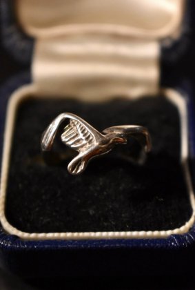  ΡVintage eagle motif silver ring ơ   С  