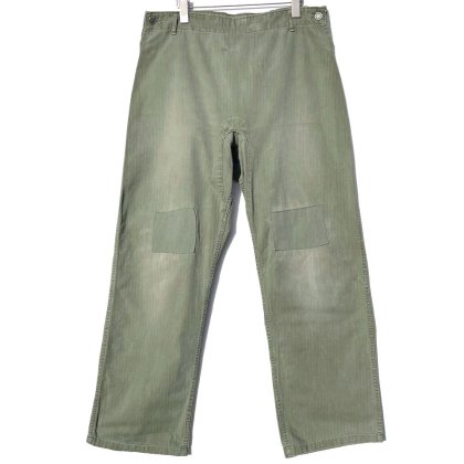  ΡU.S.ARMYHBT 13 桼ƥƥѥġ1940's-Vintage Military Fatigue Pants Utility Trousers W-35