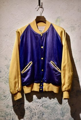  Ρus 1950~60s 2tone satin jacket