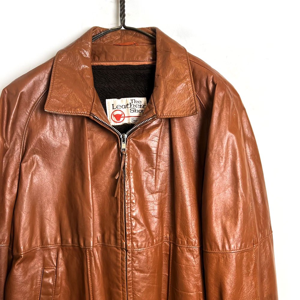 【Sears】ヴィンテージ レザージャケット ライナー付き【1970's-】Vintage Detachable Lining Leather  Jacket