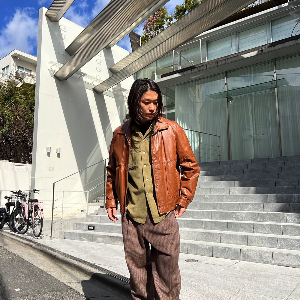 【Sears】ヴィンテージ レザージャケット ライナー付き【1970's-】Vintage Detachable Lining Leather  Jacket