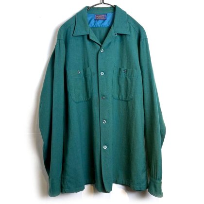  ΡڥɥȥPENDLETONۥǥåɥȥå ץ󥫥顼 륷ġ1950's-Dead Stock Loop Collar Wool Shirt