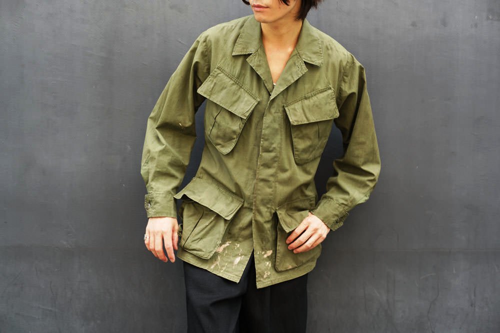 【vintage】ジャングルファティーグ XS ミリタリージャケットファッション