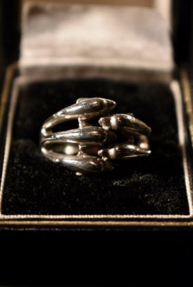  ΡVintage silver five dolphins ring ơ С 5 ɥե  