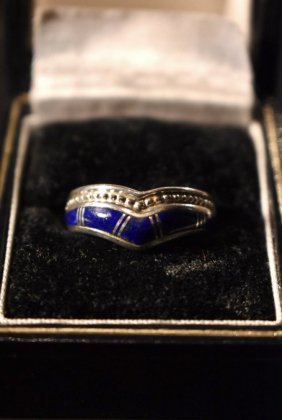  ΡVintage silver  lapis lazuli ring ơ С ԥ饺  