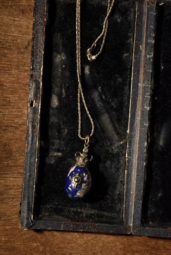 Vintage silver × lapis lazuli necklace ヴィンテージ シルバー ラピスラズリ ネックレス