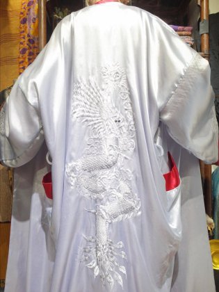  ΡDragon Embroidery China Gown Reversible