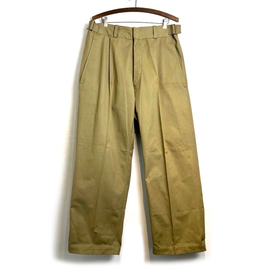 【Italian Navy - NOS】デッドストック イタリア軍 チノトラウザーズ【1950's-】Vintage Chino Trousers