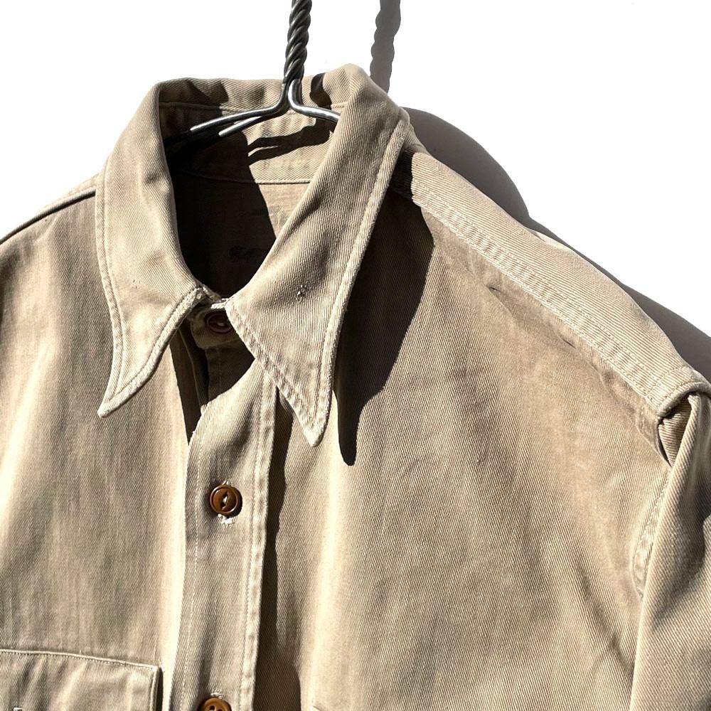 U.S.ARMY】ヴィンテージ チノシャツ【1950's-】Vintage Military