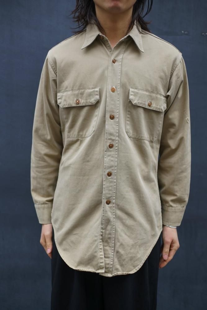 U.S.ARMY】ヴィンテージ チノシャツ【1950's-】Vintage Military
