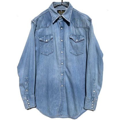  ΡMAVERICK - Made In USAۥơ  󥬥꡼ġ1970's-Vintage Denim Western Shirts