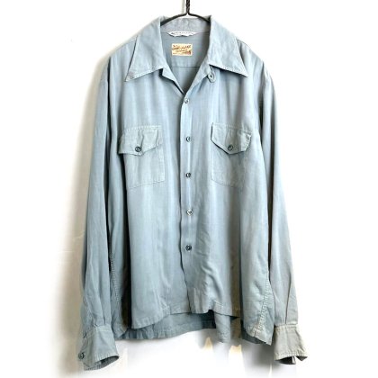  ΡGAME AND LAKEۥơ 롼ץ顼 졼󥷥ġ1940's-Vintage Loop Collar Rayon Shirt