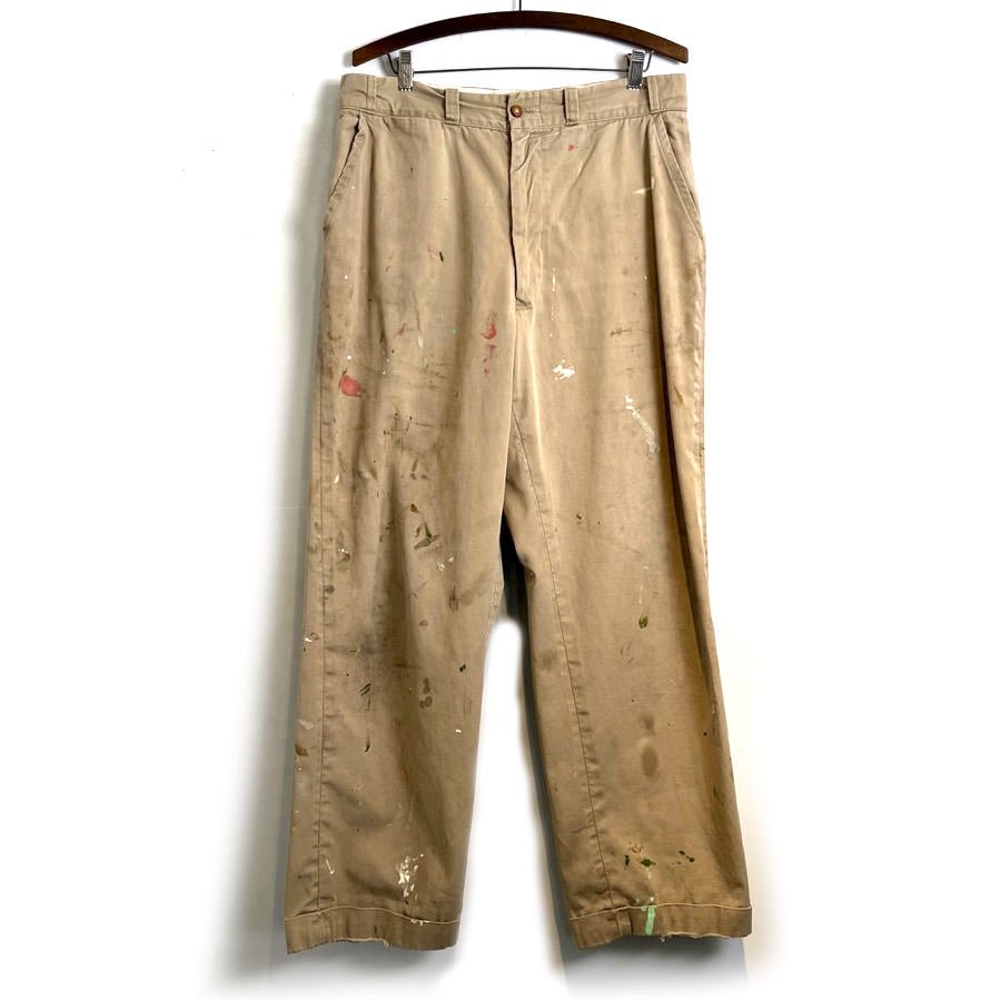 【BLUE BELL】ヴィンテージ アーミーツイル チノトラウザーズ【1950's-】Vintage Army Twill Chino Trouser