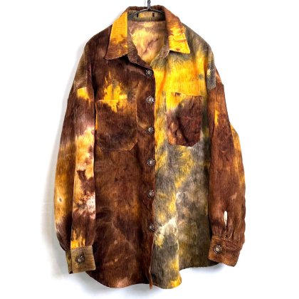  Ρơ  ǥġ1990's-Vintage Artistic Dyed Corduroy Shirt