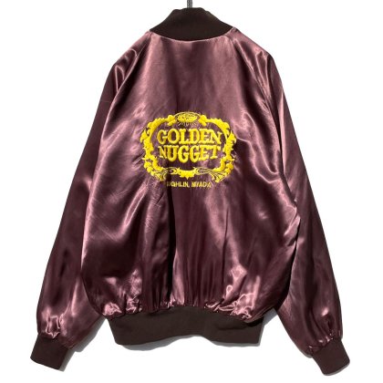  ΡGOLDEN NUGGETۥơ ʥ ƥ󥸥㥱åȡ1980's-Vintage Satin Jacket