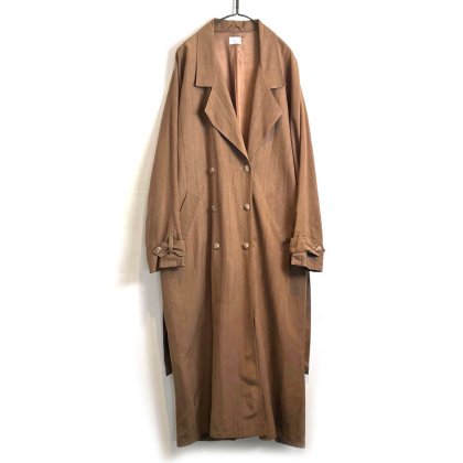  ΡShe europeۥơ ֥֥쥹 졼󡦥ͥ 饤ȥȡ1980's-Vintage Rayon  Linen Light Coat