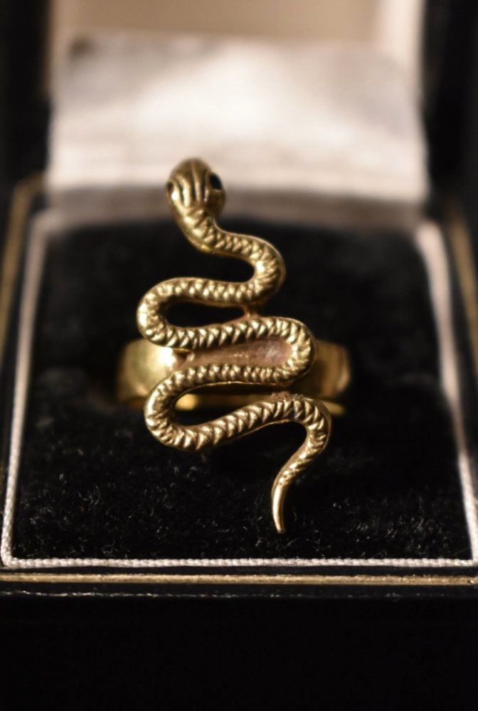 古着 通販 Vintage snake motif brass ring ヴィンテージ スネーク リング 