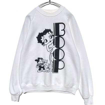  ΡBettyBoopۥơ ٥ƥץ åȥ ξ̥ץȡ1989's - Made In USAVintage Sweat Shirt