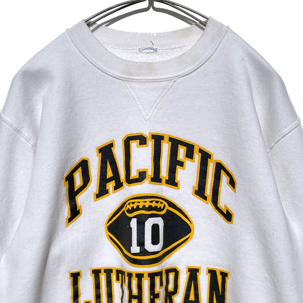 【Pacific Lutheran】ヴィンテージ カレッジ スウェットシャツ 前Vガゼット【1990's-】Vintage College Sweat  Shirt
