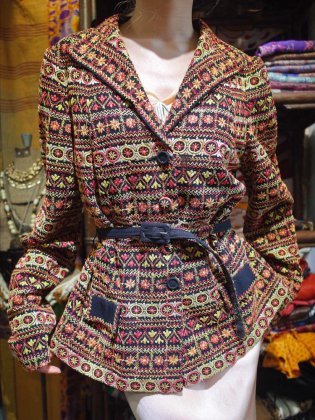 古着 通販　c.1930s Embroidery Jacket with Belt