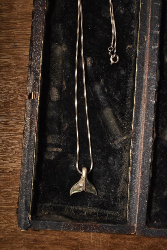 古着 通販 Vintage silver × shell whale tail necklace ヴィンテージ シルバー シェル ネックレス 