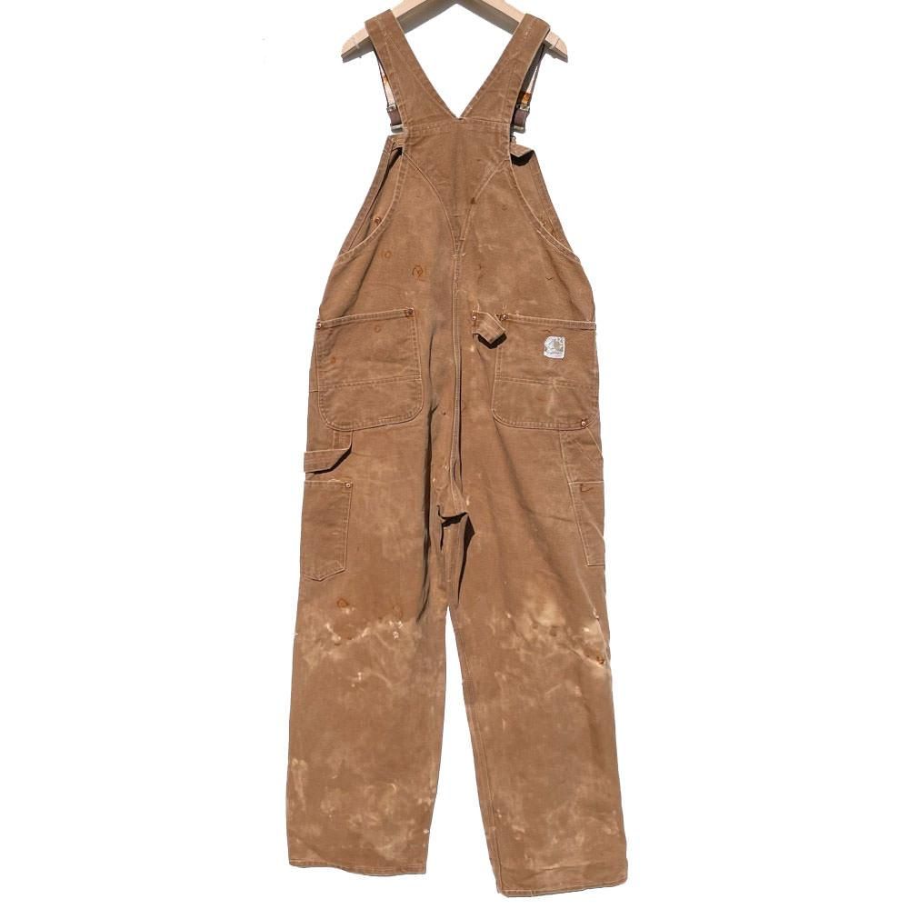 【Carhartt】ヴィンテージ ダブルニー ブラウンダック オーバーオール【1970's-】Vintage Duck Overall