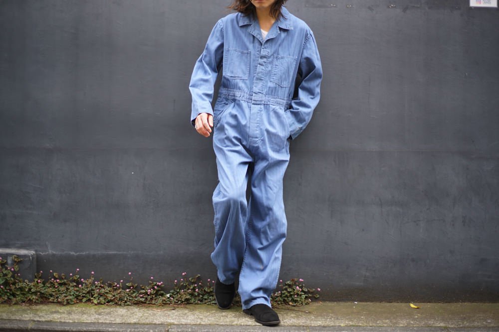 【Calco - Union Made】ヴィンテージ HBT オールインワン ジャンプスーツ【1950's-】Vintage Herringbone  Twill All In One