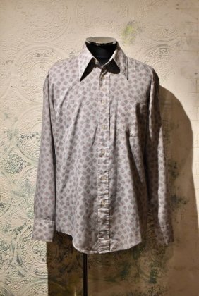  Ρ1970s~ atomic pattern shirt