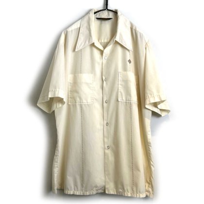  ΡDa Vinciۥơ S/S ץ󥫥顼ġ1970's-Vintage S/S Open Collar Shirt