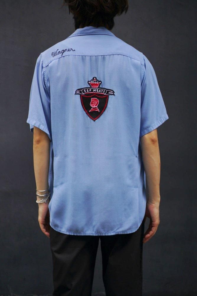 【King Louie TEN STRIKE】ヴィンテージ レーヨン ボーリングシャツ【1950's- Made In USA】Vintage  Bowling Shirt