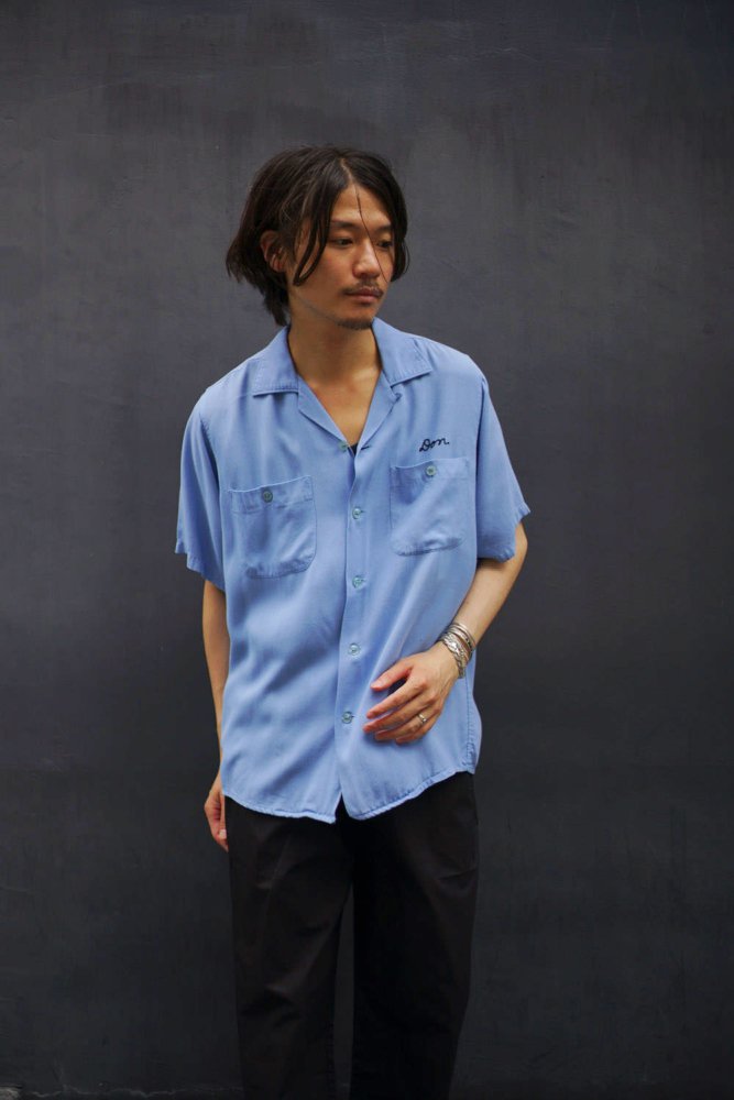 【King Louie TEN STRIKE】ヴィンテージ レーヨン ボーリングシャツ【1950's- Made In USA】Vintage  Bowling Shirt