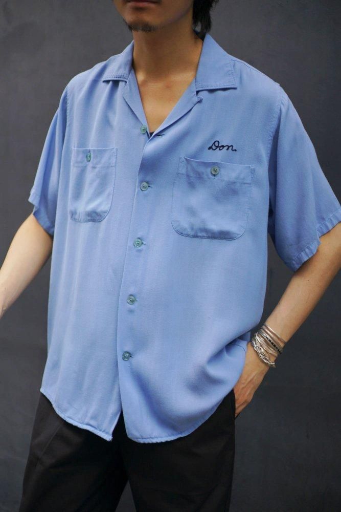 【King Louie TEN STRIKE】ヴィンテージ レーヨン ボーリングシャツ【1950's- Made In USA】Vintage  Bowling Shirt