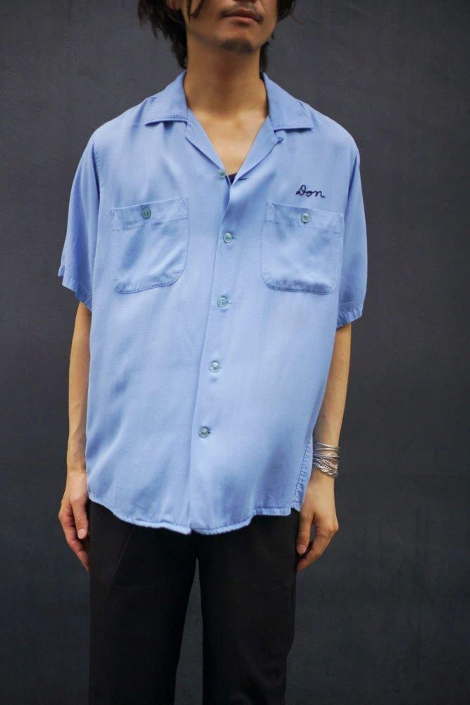 【King Louie TEN STRIKE】ヴィンテージ レーヨン ボーリングシャツ【1950's- Made In USA】Vintage  Bowling Shirt