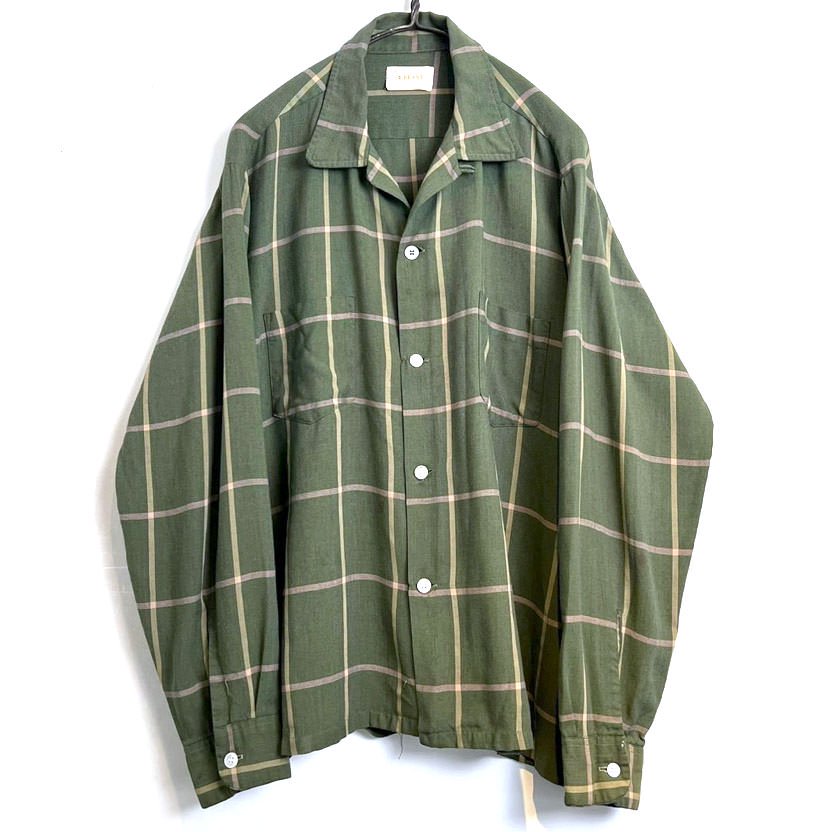 【BRENT】ヴィンテージ ループカラー シャツ【1960's】Vintage Loop Collar Rayon Shirt