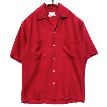  ΡPENNEY'S TOWNCRAFTۥơ S/S ꥢ󥫥顼 졼󥷥ġ1960's-Vintage Rayon Shirt