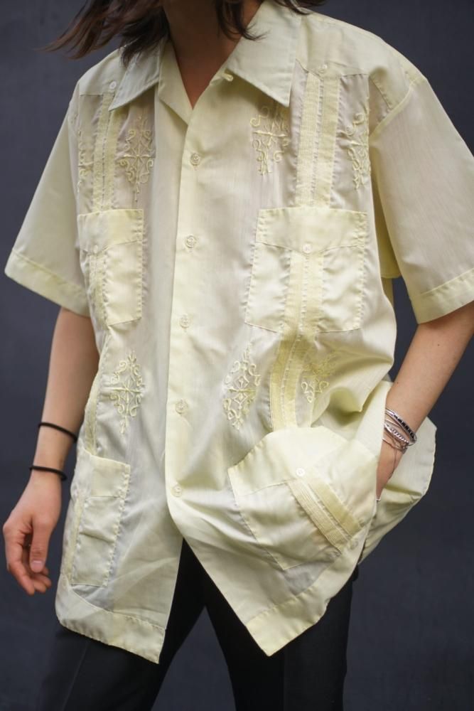 【Caracol】ヴィンテージ キューバシャツ【1980's-】Vintage Cuba Shirt