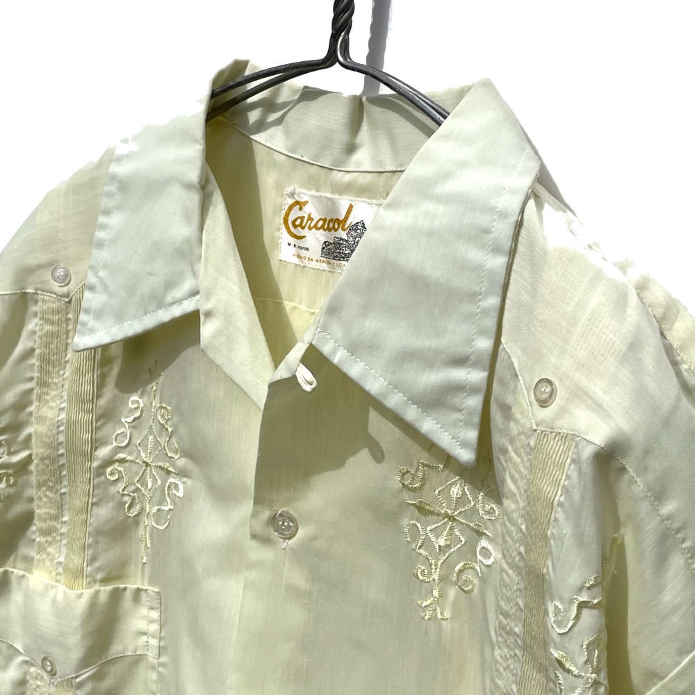 【Caracol】ヴィンテージ キューバシャツ【1980's-】Vintage Cuba Shirt