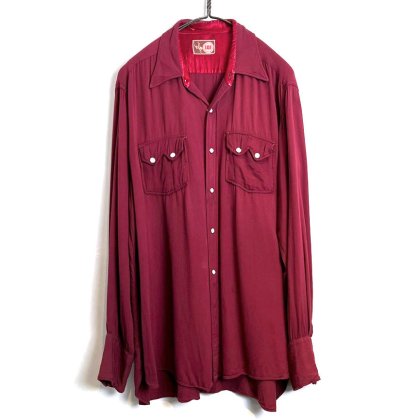  ΡONE-O-ONEۥơ 졼  󥷥ġ1950's-Vintage Rayon Western Shirt