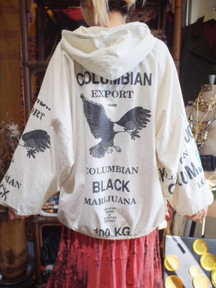  ΡVintage COLUMBIAN BLACK Sack Hoodie